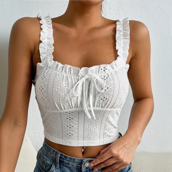 Women's Elegant Lace Camisole Flattering Top - Image 6