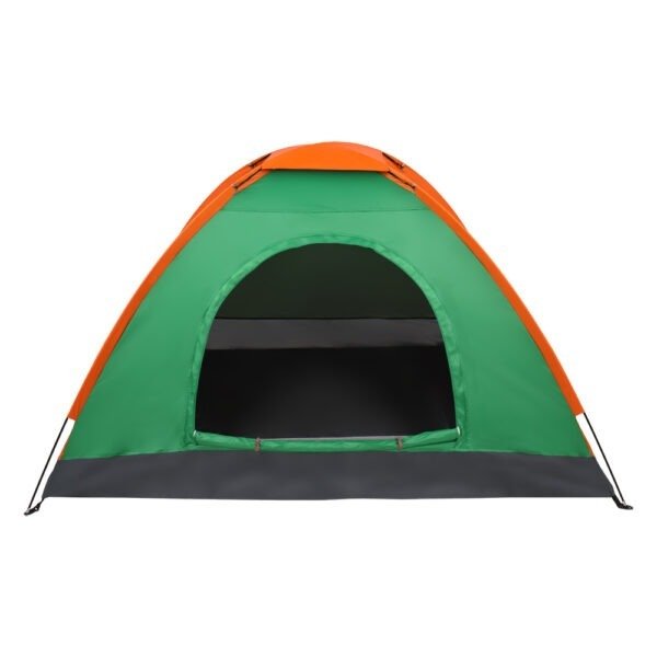 Double Layered Orange Green Tent - Image 5