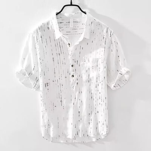 Summer Menswear Pu Shuai Short-sleeved T-shirt Lapel Polo Shirt - Image 2