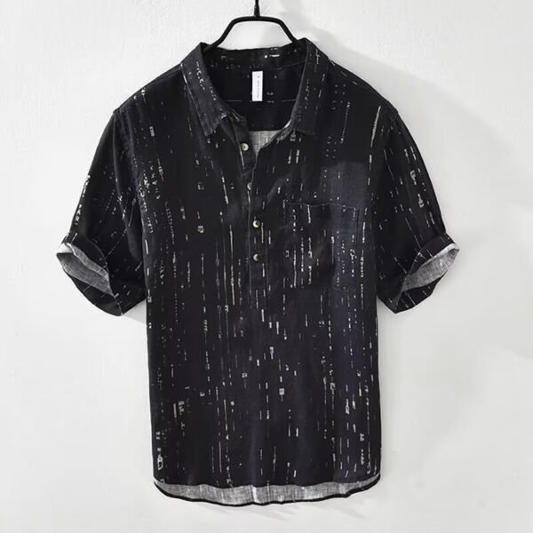 Summer Menswear Pu Shuai Short-sleeved T-shirt Lapel Polo Shirt - Image 6