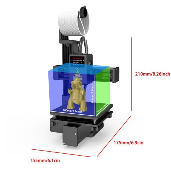EasyThreed 3D Printer K10 Entry Level Use TPU PLA 175mm - Image 7