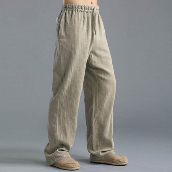 Men's Breathable Linen Loose Casual Sports Pants - Image 2
