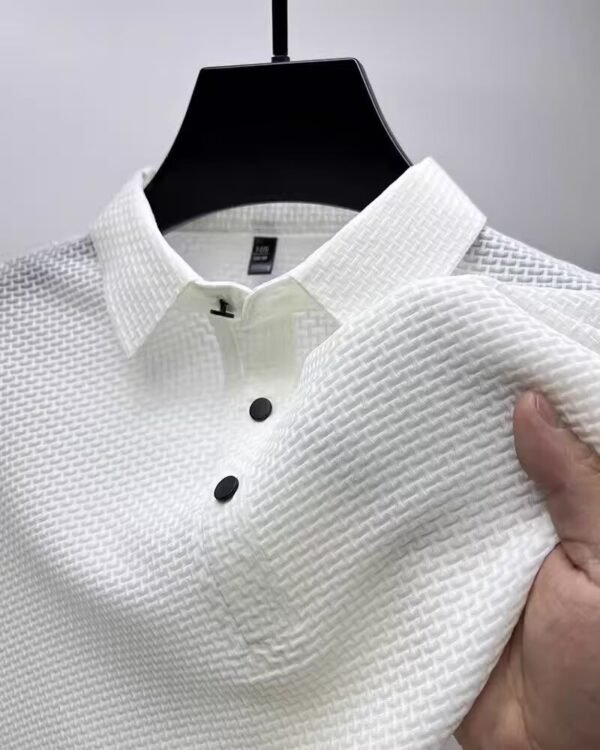 Shorts Lapel T-shirt Men's Short-sleeved Business Casual T-shirt Men's Polo Shirt - Image 4