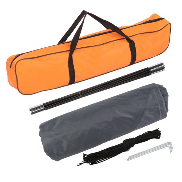 Double Layered Orange Green Tent - Image 3