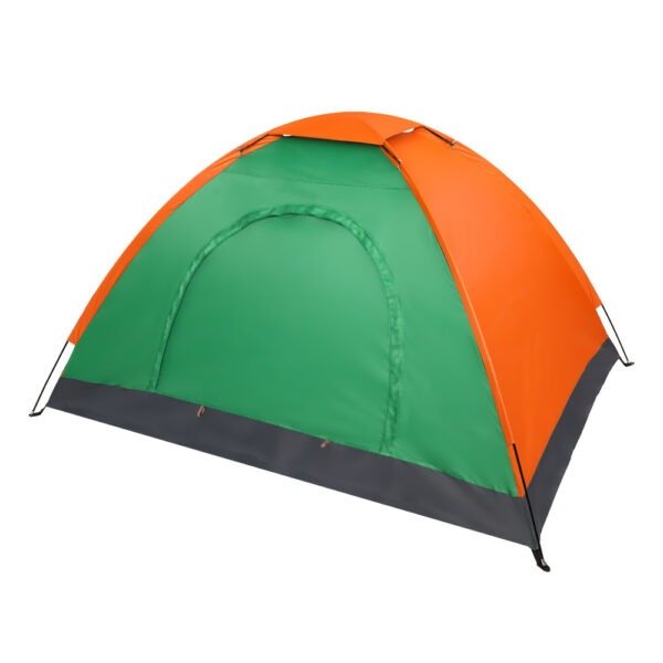 Double Layered Orange Green Tent - Image 4