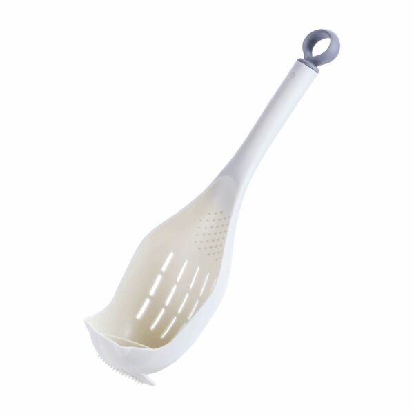 1pc Colander Spoon - Scoop Colander, Plastic Large Soup Strainer Spoon, Strainer Slotted Spoon Kitchen Utensil With Long Handle - Kitchen Supplies, Cookware, Cooking Tools, Kitchen Gadgets, Food Strai - Image 3
