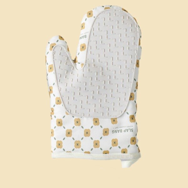 Anti-Scalding Microwave Cotton Non-Slip Insulation Gloves Oven Mitts  Kitchen Heat Resistant Thickened Cotton Heat Insulation Microwave Oven Oven Anti Scalding Household Gloves Baking Tools - Image 8