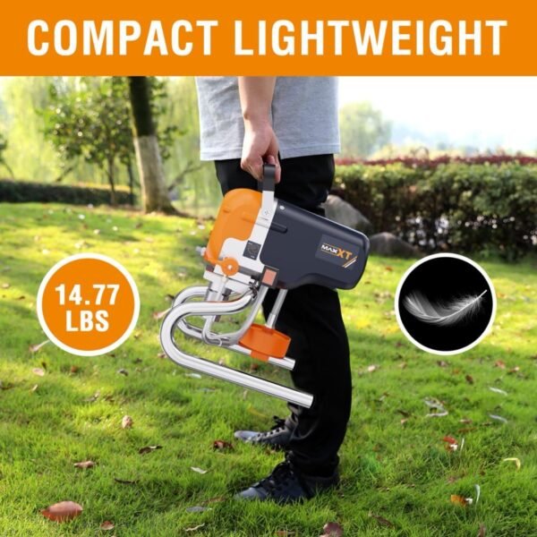 Airless Paint Sprayers, 3300PSI Motorized Paint Sprayer With Stand, High Efficiency Spray Paint Machine For Home, Outdoor DIY Handyman Shed Garage House Painting Deck Shed Fence Furniture - Image 4