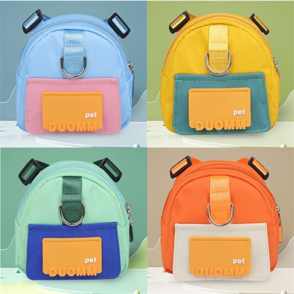 Pet Snack Storage Bag Large-capacity Multifunction Dogs Backpack Adjustable Harness Backpack Suitable Pet Travel Hiking Walking - Image 8