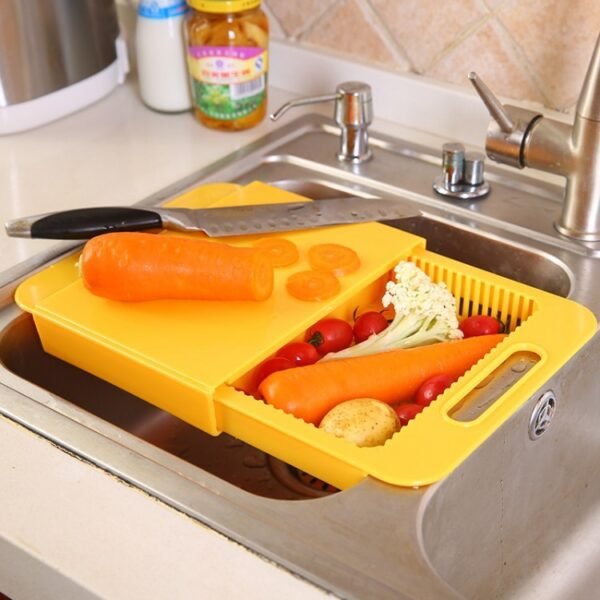Multifunction Kitchen Chopping Blocks Sinks Drain Basket Cutting Board Vegetable Meat Tools Kitchen Accessories Chopping Board - Image 9