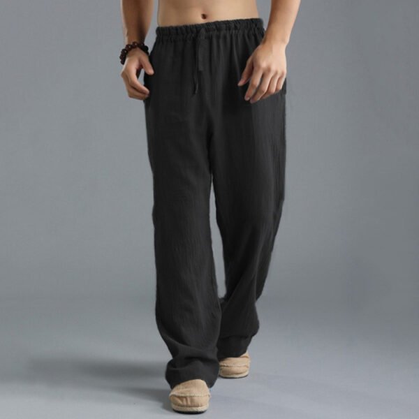 Men's Breathable Linen Loose Casual Sports Pants - Image 5