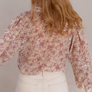 SYNZ Printed Collared Neck Long Sleeve Shirt