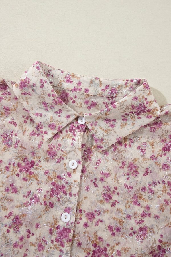 SYNZ Printed Collared Neck Long Sleeve Shirt - Image 8