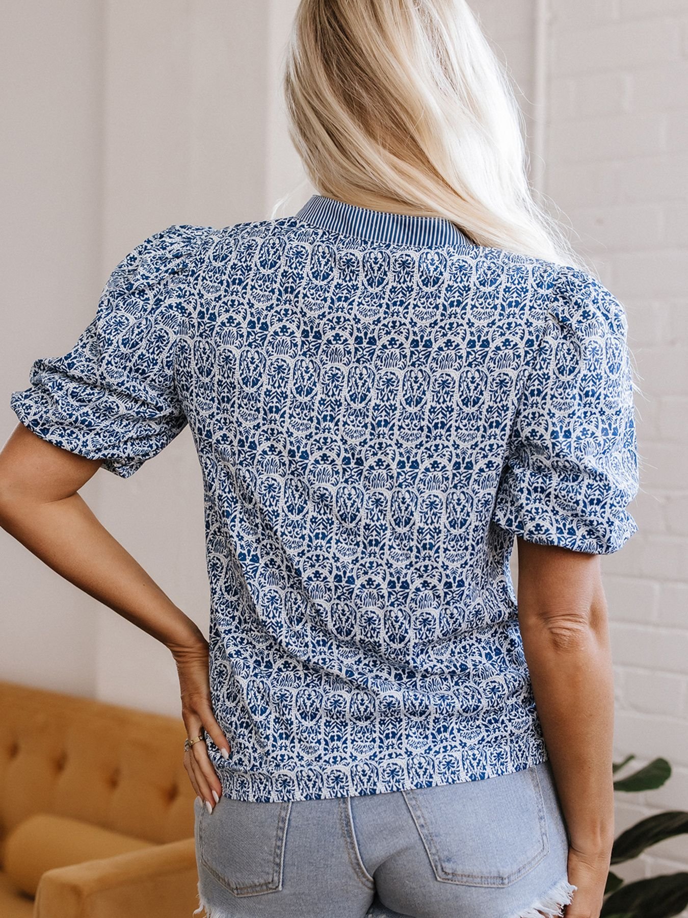 Ric-Rac Puff Sleeve Top - Image 3