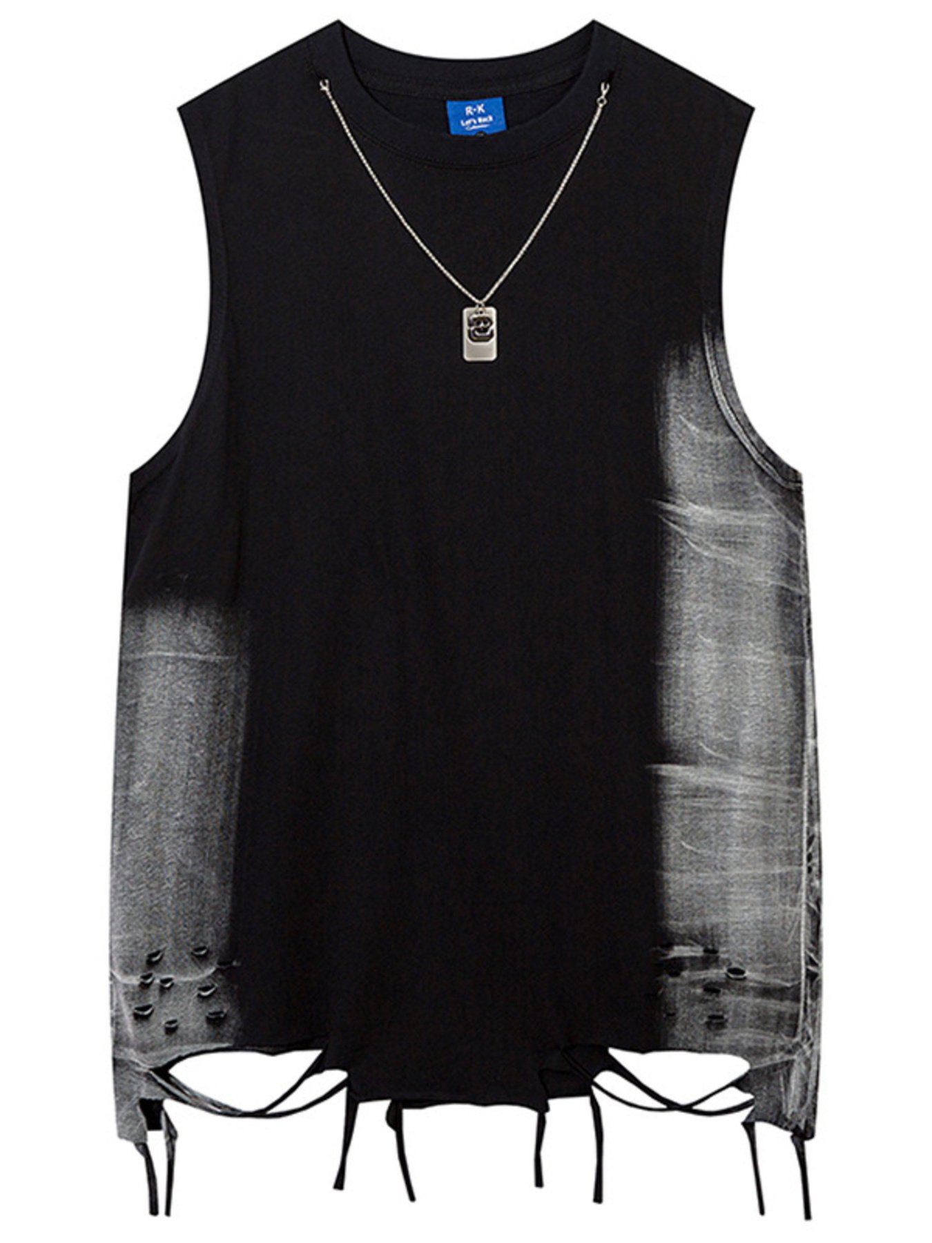ApexGear Men's Washed Distressed V-Neck Tank