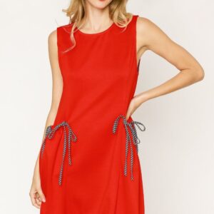 Umgee USA Umgee Round Neck Sleeveless Tank Dress with Pockets