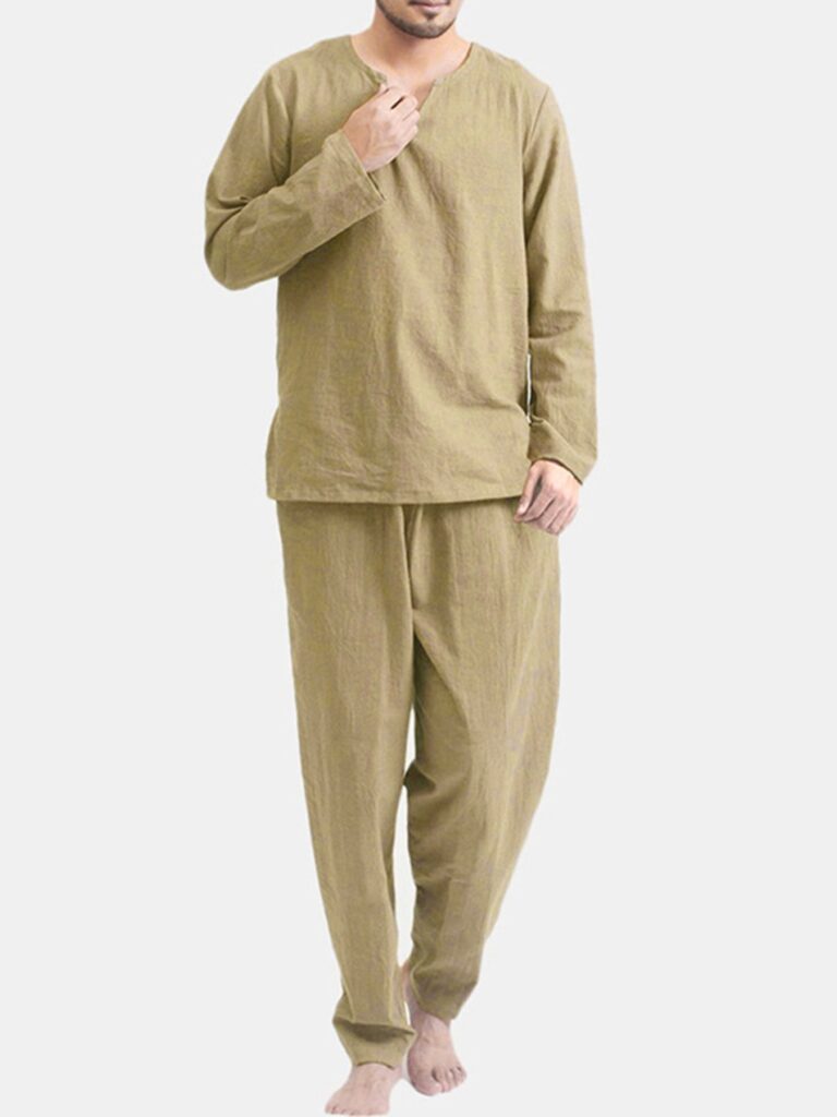 EagleWear Men's Plus Size Long Sleeve Top and Pants Set